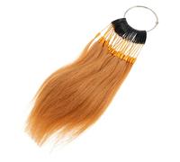 Luxshiny Set 1 Ciocche Chioma Veri per Prove Colore Chioma Umani Anelli per Test, Texture Realistica e Pratico per Hair Dyeing Practice e Hairstyling Design