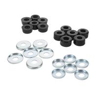 Luxshiny Set 1 Confezione Boccole Ammortizzanti in PVC per Skateboard e Pattini a Rotelle, Doppia, Foro Centrale 10mm, Resistenti e Adatte per Pattinaggio Indoor e Park