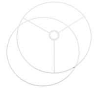 Luxshiny Set 1 Paio Cornici per Paralumi Fai da Te Rotonde 40cm Base E27 Metallo Vintage per Lampade da Tavolo, Terra e Sospensione, Accessori Paralume Multifunzionali e Facili