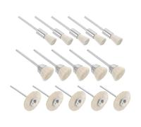 Luxshiny Set 15 Spazzole Rotanti per Lucidatura in Lana e Metallo, Accessori per Trapano Elettrico per Molatura e Pulizia Gioielli, Sculture Legno e Pietre Preziose, Kit Ruote Lucidanti