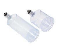 Luxshiny Set 2 Pezzi Bottiglie Vuote per Aerografo in Plastica e Metallo da 20ml e 40ml, Compatibili Aerografi a Sifone a Fondo, per Pittura di Modelli