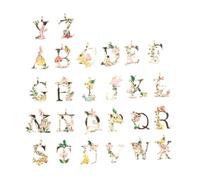 Luxshiny Set 26 Pezzi Ciondoli in Lega Stile Campagna Freschi e Floreali per Fai da Te Gioielli Accessori Decorativi Lettere Inglesi per Progetto Scrapbooking e Cavigliera