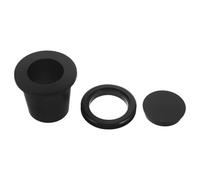 Luxshiny Set 3 Tappi a Cuneo in Silicone Nero per Foro Ombrellone da Tavolo da Esterno 2-2,4" - Copriforo Stabile e Resistente per Ombrelloni da Giardino e Mobili Patio