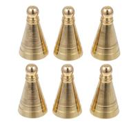 Luxshiny Set 6 Pezzi Stampi in Ottone Riutilizzabili per Incenso a Forma di Cono e Torre, Design Classico per Sessioni di Creazione Incenso e Viaggio