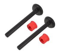 Luxshiny Set Da 2 Maniglia Regolabile Connettore per Bilanciere Manubrio Portatile e Salvaspazio per Kettlebell in Plastica Nera Ergonomica per Allenamenti Muscolari e Addominali