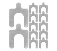 Luxshiny Set da 50 Spessori a U per Allineamento Auto, Accessori per Strumenti di Allineamento della Campanatura, Spessori in Acciaio per Regolazione Angolo Campanatura, per Manutenzione