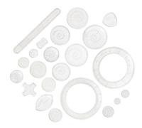 Luxshiny Set da Disegno 22 Pezzi Ingranaggi Curva in Plastica, Facile da Usare per Studenti e Creativi, Come Regalo Educativo per Sviluppare Immaginazione