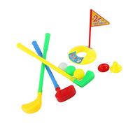 Luxshiny Set Da Gioco Da Golf In Plastica Per Bambini - Mazze Da Golf Per Principianti Con Bandierine Giocattolo Sportivo Da/Esterno Per Bambini Piccoli E Giochi Genitore-Figlio