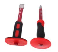 Luxshiny Set di Scalpelli per Demolizione 2 Pezzi da 9,84 Pollici, Scalpello Pesante Protezione per Mani, Punte Piatte e Appuntite per Demolizione/Costruzione//Rottura Calcestruzzo Mattone Metallo