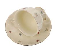 Luxshiny Set di Tazze da Caffè Retrò Europee in Ceramica Piattino Antiscivolo e Manico Comodo, Decorazione Floreale, per Casa, Caffetteria e Ristorante, Tazze da Tè e Colore Casuale