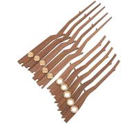 Luxshiny Set Lancette Orologio da Parete in Legno, 5 Pezzi per Kit Fai da Te, Accessori per Meccanismi Orologi da Muro 12 Pollici, per Orologi Vintage e Moderni