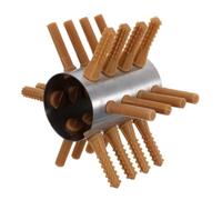 Luxshiny Spiumatore per Polli in Acciaio Inox 24 Dita per Pollame e Anatre, Resistente e Facile da Riporre, la Lavorazione della Carne in Spazi Ridotti