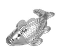 Luxshiny Stampo a Forma Di Pesce 3D in Alluminio Per Torta, Cioccolato, Gelatina, Diy Dolci, Ideale Per Feste E Compleanni, 25x14x6 Cm