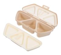 Luxshiny Stampo per Onigiri Giapponese Design a Griglia, Plastico Sicuro e Versatile, per Pasti On-the-go e Cucina, Set di 6 Scomparti Portatile