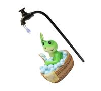 Luxshiny Statuetta Rana Per Giardino Decorazione Da Esterno Per Patio e Spazi Verdi Miniatura Per Giardino Delle Fate e Accessori Da Tavolo Articolo e Divertente