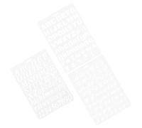 Luxshiny Stencil per Pittura Spray B5 Set da 3 Pezzi Lettere, Numeri e Simboli, Stencil dell’Alfabeto Riutilizzabile e Lavabile per Uso Domestico, Strumenti per Disegno e Lettering