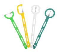 Luxshiny Strumento di Allenamento della Lingua 4 Pezzi in Acciaio Inox e Plastica, Dispositivo Riutilizzabile per Esercizi sulla Punta della Lingua, Rafforzamento Muscolare Orale