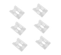Luxshiny Supporto con Ventosa per Permessi di Parcheggio Auto 6 Pezzi, Porta Permessi in Plastica Trasparente con Fissaggio Sicuro e Vista Chiara per Tutti i Modelli