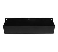 Luxshiny Supporto da Parete per Bombolette Spray 42X11X8Cm in Ferro Nero, Porta Flaconi Spray per Garage e Officina, Scaffale Salvaspazio per Ambienti Domestici