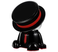 Luxshiny Supporto Magnetico per Telefono Auto Rotazione 360°, Lega di Zinco | Design Compatto Nero, Non Ostacola la Vista, per Navigazione, Guida Condivisa e Piccoli Lettori