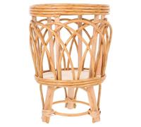 Luxshiny Supporto per Piante Scaffale Versatile in Rattan Intrecciato a Mano per Vasi di Fiori e Frutta, per Decorazioni e Conservazione in Casa