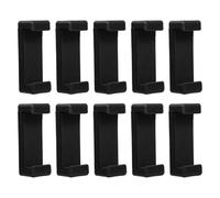 Luxshiny Supporto per Telefono per Treppiede 1/4" in Plastica Abs Morsetto Regolabile 6-9,5 Cm, Set da 10 Pezzi Nero per Selfie, Video, Streaming Live e Vlog