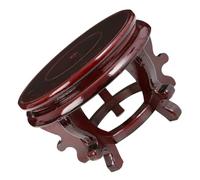 Luxshiny Supporto Portafiori in Legno Alto per Piante da Interno, Piedistallo Rotondo Portavaso Resistente Fino a 35 kg, Base Espositiva Decorativa per Fioriere e Oggetti D’arredo