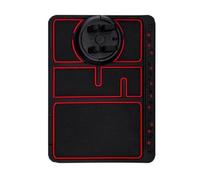 Luxshiny Supporto Telefonino per Auto in PVC Rosso Tappetino Antiscivolo per Cruscotto, Set 1 Pezzo, per Guida Sicura e Indicazioni Stradali