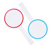 Luxshiny Tabellone Segnapunti in Schiuma Portatile 2 Pezzi Lavagna Cancellabile a Secco Piccola 10x20 Cm per Votazioni e Punteggi, Palette per Voto Maniglia Ergonomica Colore Blu e Rosso