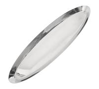 Luxshiny Vassoio da Portata per Servire e Biscotti e Prodotti da in Inossidabile Argento per Picnic All'aperto e Barbecue