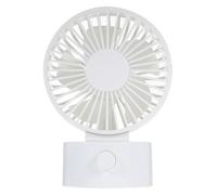 Luxshiny Ventilatore da Tavolo Bianco Testa Oscillante USB Portatile Design in Plastica Impugnatura Ergonomica per'atmosfera Durante lo Sport