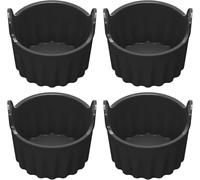 LuxStellar Pirottini in silicone per muffin Airfryer, 4 pezzi di accessori 8,5 x 8 cm per snack cupcakes Mini Quiches Fingerfood pratico
