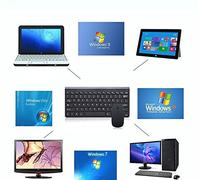 Luxtech Set di tastiera e mouse Mini mouse wireless Tastiera ultra sottile per PC iOS Sistema operativo Apple Windows Vista Linux