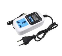 Luxtech Termoregolatori 110-220V Termostato Elettronico con Sonda Presa per Interruttore LCD Regolabile Riscaldatore a Serra da -50 a 110 Gradi