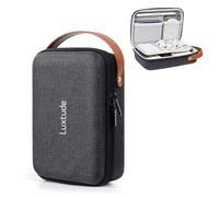 Luxtude Organizer elettronico da viaggio, piccolo organizer tecnologico, custodia rigida per caricabatterie, borsa tecnologica da viaggio, borsa elettronica portatile, accessori da viaggio per