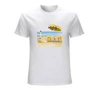 LuxUnatcc Men's Ne&Il You&NG On The Beach Organic T-Shirt BlackCotton T Shirt Size 3XL