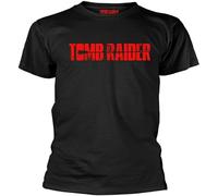 LuxUnatcc Tomb Raider 'Logo' (Black) Mens T Shirt Size S