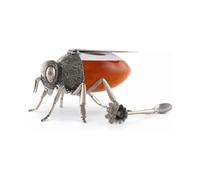 LUXURIOUS BEE HONEYPOT Bee Honey Pot Glass Alloy Unique Tableware