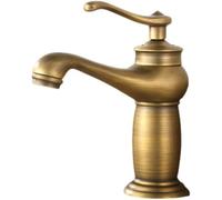 Luxury Basin Bath Faucet Per l'uso in Bagni e Cucine | Retro Single Handle Antique Bronze For Cold And Hot Water Sink Mixer Tap Mixer(Antique B)