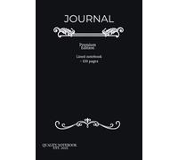 Luxury Black Journal | Minimalist Premium Notebook (120 Pages, 6×9"): Elegant Matte Black Cover • Aesthetic Lined Notebook for Writing & Daily Notes
