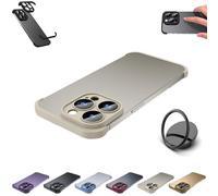 Luxury Corner Edge Pad Lens Protector for Iphone Series, Soft Tpu Silicone Cover Slim Shockproof Thin Lens Protection Case, Premium Frameless, for Iphone12 13 14 15 16 Pro Max (16pro,Gray)