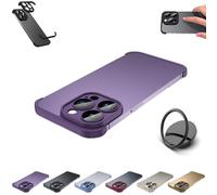 Luxury Corner Edge Pad Lens Protector for Iphone Series, Soft Tpu Silicone Cover Slim Shockproof Thin Lens Protection Case, Premium Frameless, for Iphone12 13 14 15 16 Pro Max (13pro,Purple)