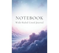 Luxury Cosmic Notebook - Wide Ruled Lined Journal, 100 Pages, Minimal Space Aesthetic for Writing, Notes, Journaling, Manifestation & Creative Thoughts