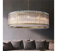 Luxury Crystal Pendant Lights Interior Decoration Gold Double Layer Ring Led Light Bedroom Dining Living Room Ceiling Chandelier