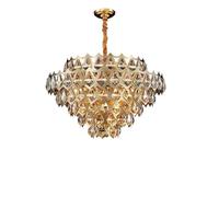 Luxury Crystal Round Chandeliers for Kitchen Island Living Room Chandelier Lighting Dining Room LED Lighting Hanging Lamps