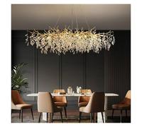Luxury Dining Room Branch Pendant Lights Lustre Crystal Led Hanging Lamp