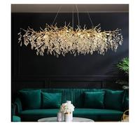 Luxury Dining Room Branch Pendant Lights Lustre Crystal Led Hanging Lamp