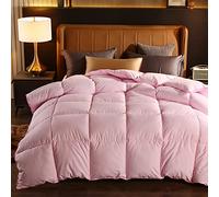 Luxury Hotel Quality King Size Duvet, Tutte Le Stagioni 15 Tog Doppia, Primavera/Autunno/Inverno Singola Doppia Calda Leggera Giù Comodino, 180X220Cm (3Kg), JYLSSKUK, il rosa, 200 * 230 cm (3 kg)