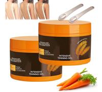 Luxury Intensive Tanning Gel Gel Shine Brown Tanning Accelerator Sun Cream, Quick Carrot Tanning Self-Tanning Gel per viso e corpo (2)