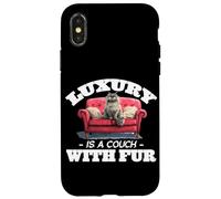 Luxury is a couch with fur Custodia per iPhone X/XS